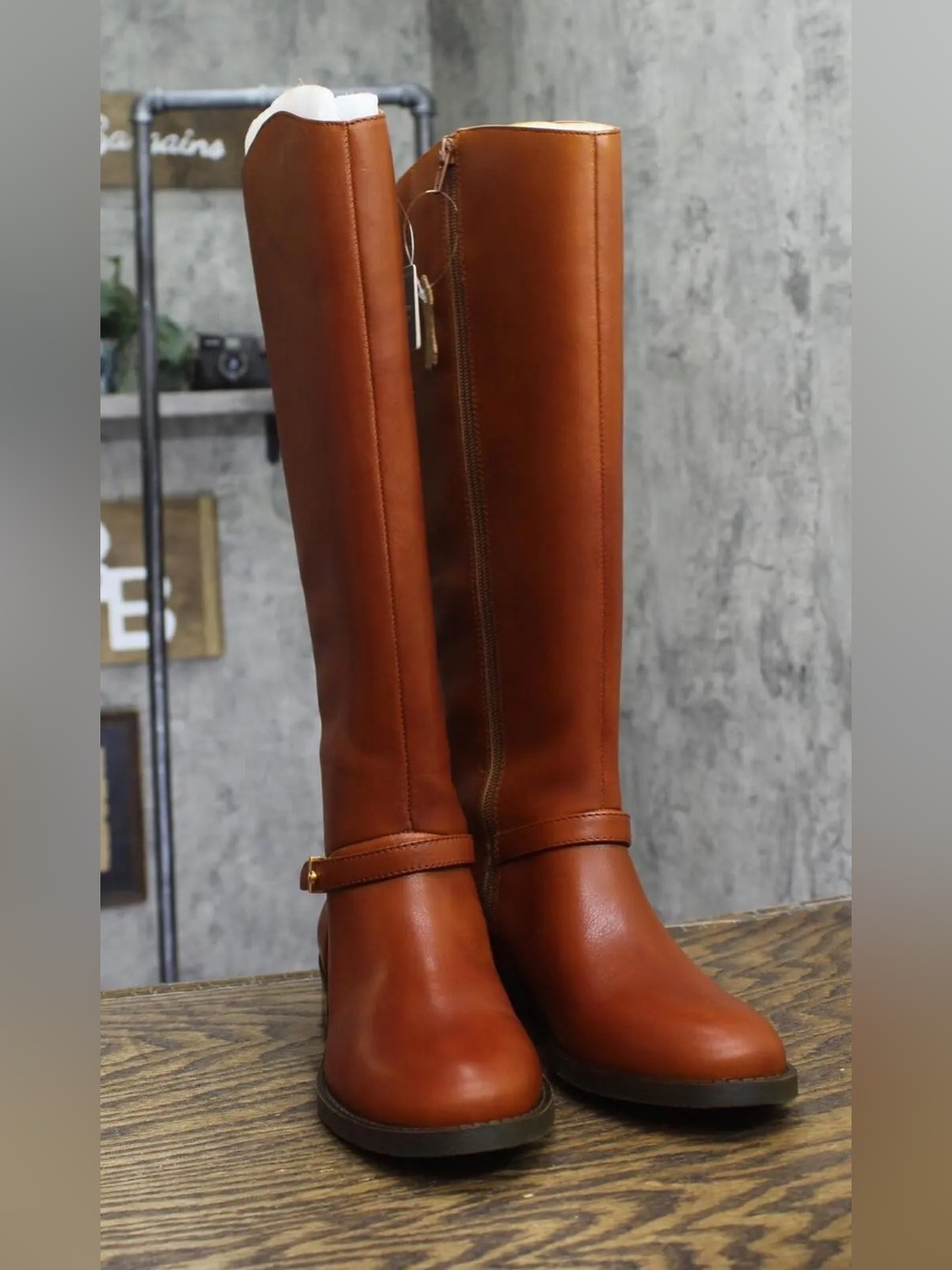 🖤🖤 On 34th Women's Firesse Regular-Calf Riding Boots - Cognac LE